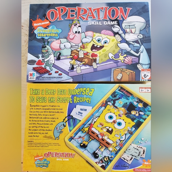 Nickelodeon Spongebob SquarePants Operation - Skill Game Board - Picture 6 of 8